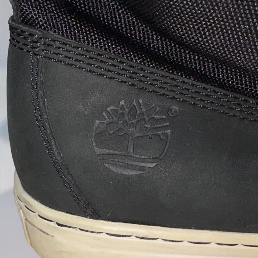 Timberland Black Boots with Red Laces